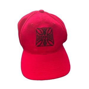 West Coast Choppers Biker Red Hat One Size